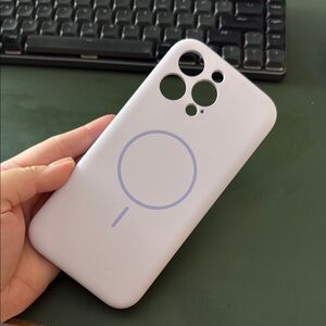 Saltoinc iPhone 16 Pro Max bubble purple case MagSafe